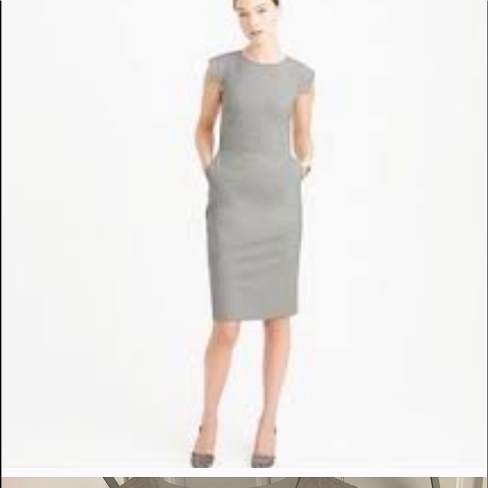 Jcrew résumé dress size two Light gray